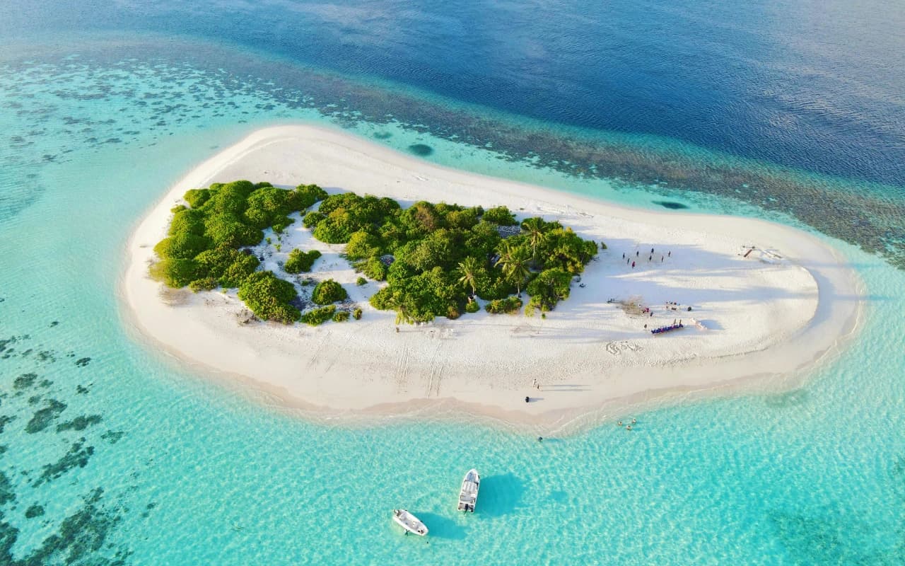 une ile des maldives